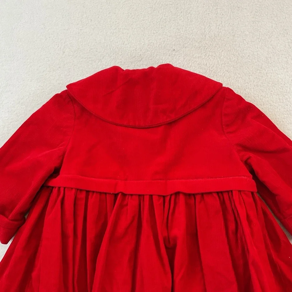 Vintage Baby Duds Of Oklahoma Red Corduroy Coat Jacket Girls Size 1T Lined